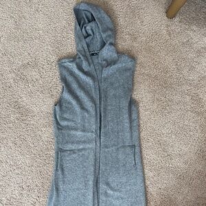 Knit long vest size small
